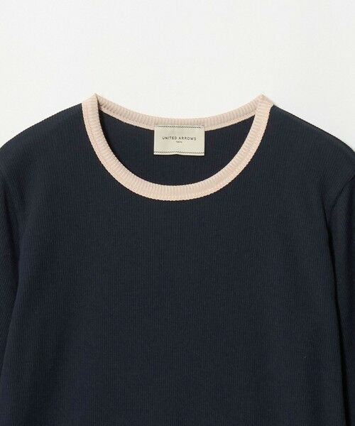 UNITED ARROWS / ユナイテッドアローズ カットソー | ７分袖 リブ バイカラー パイピング カットソー | 詳細8