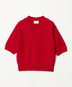 UNITED ARROWS / ユナイテッドアローズ ニット・セーター | CA/W ハーフスリーブ Vネック ニット