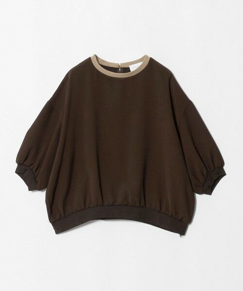 UNITED ARROWS / ユナイテッドアローズ シャツ・ブラウス | COMFY ７分袖 プルオーバー ブラウス ‐ウォッシャブル 防汚 UVカット‐（DK.BROWN）