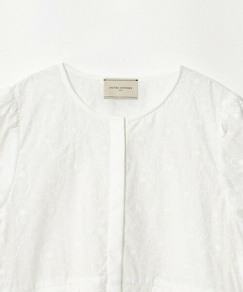 UNITED ARROWS / ユナイテッドアローズ シャツ・ブラウス | 3Dフラワー ペプラム ブラウス ‐ウォッシャブル‐ | 詳細1