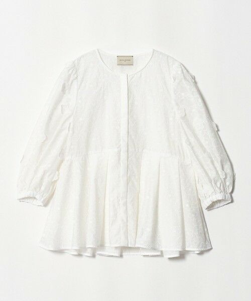 UNITED ARROWS / ユナイテッドアローズ シャツ・ブラウス | 3Dフラワー ペプラム ブラウス ‐ウォッシャブル‐（WHITE）