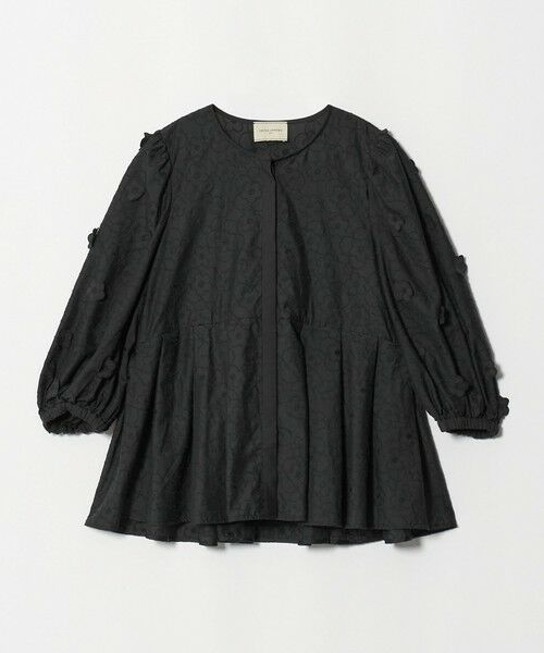UNITED ARROWS / ユナイテッドアローズ シャツ・ブラウス | 3Dフラワー ペプラム ブラウス ‐ウォッシャブル‐（BLACK）