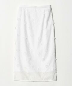 UNITED ARROWS / ユナイテッドアローズ ロング・マキシ丈スカート | 3Dフラワー タイトスカート ‐ウォッシャブル‐