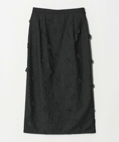 UNITED ARROWS / ユナイテッドアローズ ロング・マキシ丈スカート | 3Dフラワー タイトスカート ‐ウォッシャブル‐