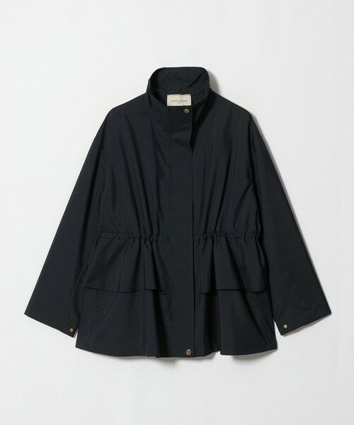 UNITED ARROWS / ユナイテッドアローズ ブルゾン | タフタ ペプラム フリル ブルゾン ‐はっ水‐（BLACK）