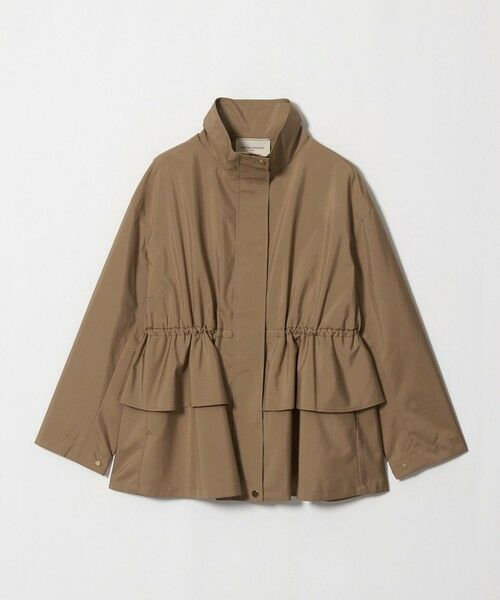 UNITED ARROWS / ユナイテッドアローズ ブルゾン | タフタ ペプラム フリル ブルゾン ‐はっ水‐（BEIGE）