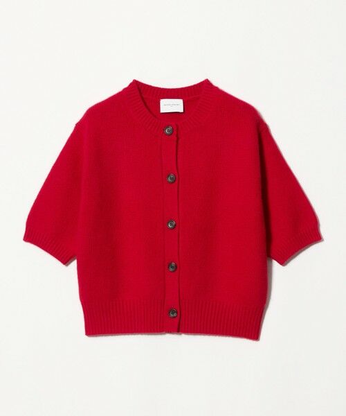 UNITED ARROWS / ユナイテッドアローズ カーディガン・ボレロ | CA/W ハーフスリーブ カーディガン（RED）