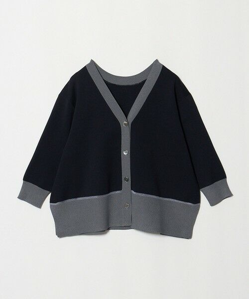 UNITED ARROWS / ユナイテッドアローズ カーディガン・ボレロ | 8分袖 ミニマル 2WAY カーディガン ‐ウォッシャブル‐（NAVY）