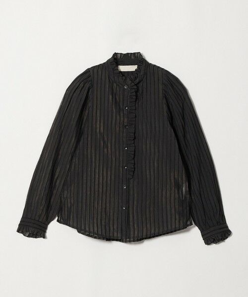 UNITED ARROWS / ユナイテッドアローズ シャツ・ブラウス | ＜MARILYN MOON＞シアー ボリューム スリーブ ブラウス（BLACK）