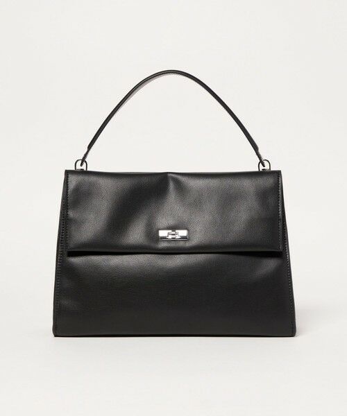 UNITED ARROWS / ユナイテッドアローズ ハンドバッグ | ダブルフラップ ワンハンドル バッグ（BLACK）