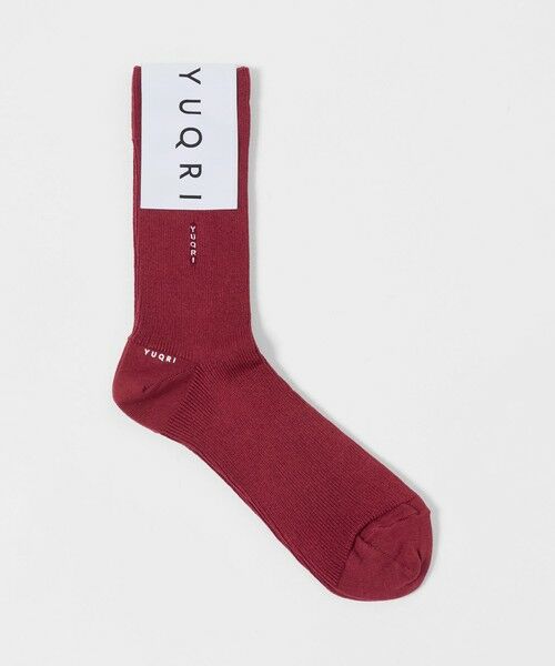 UNITED ARROWS / ユナイテッドアローズ ソックス | ＜YUQRI＞SILKY ソックス（WINE）