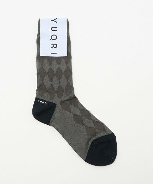 UNITED ARROWS / ユナイテッドアローズ ソックス | ＜YUQRI＞DIAMOND ソックス（MD.GRAY）