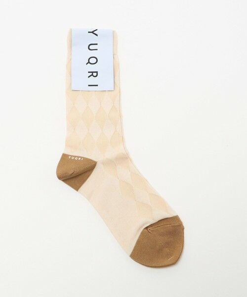 UNITED ARROWS / ユナイテッドアローズ ソックス | ＜YUQRI＞DIAMOND ソックス（NATURAL）