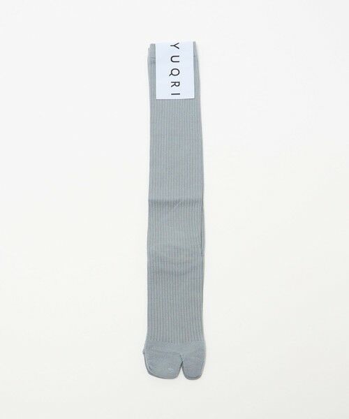 UNITED ARROWS / ユナイテッドアローズ ソックス | ＜YUQRI＞リブ TABI ロングソックス（LT.GRAY）