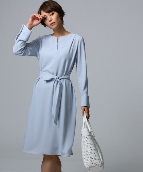 セール ストレッチドレープツイルワンピース ミニ丈 ひざ丈ワンピース Untitled アンタイトル ファッション通販 タカシマヤファッションスクエア