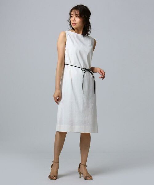 セール 洗える ファブリカ ヴィスリネンラインワンピース ミニ丈 ひざ丈ワンピース Untitled アンタイトル ファッション通販 タカシマヤファッションスクエア