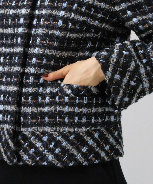 トゥルニエグランツイードジャケット ノーカラージャケット Untitled アンタイトル ファッション通販 タカシマヤファッションスクエア