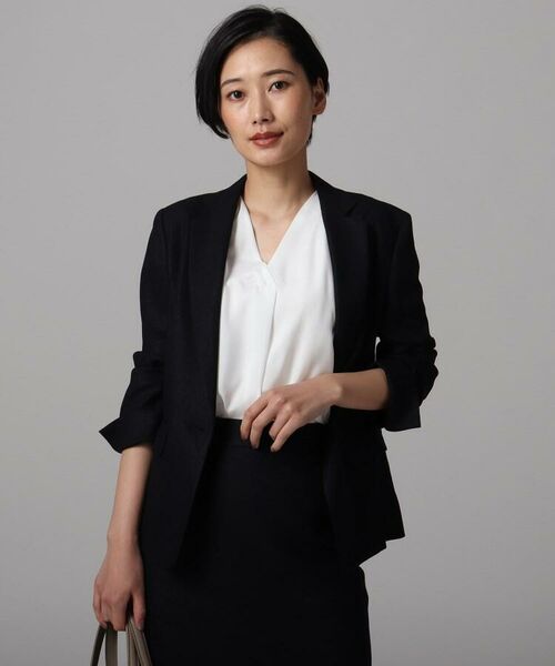 セール 洗える フロントタックvネックブラウス シャツ ブラウス Untitled アンタイトル ファッション通販 タカシマヤファッションスクエア