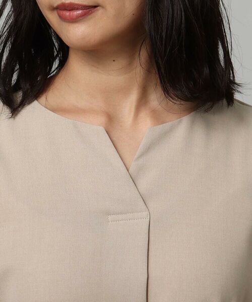 セール 洗える フロントタックキーネックワンピース ミニ丈 ひざ丈ワンピース Untitled アンタイトル ファッション通販 タカシマヤファッションスクエア