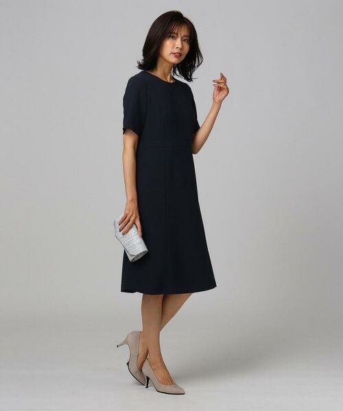 洗える ダブルクロス切り替えワンピース ミニ丈 ひざ丈ワンピース Untitled アンタイトル ファッション通販 タカシマヤファッションスクエア