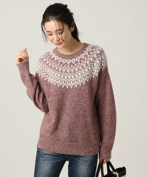 L メランジウール求心柄ニット ニット セーター Untitled アンタイトル ファッション通販 タカシマヤファッションスクエア