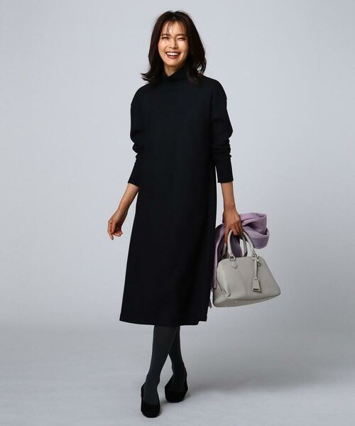 セール L シャインミルドスムース テントラインワンピース ミニ丈 ひざ丈ワンピース Untitled アンタイトル ファッション通販 タカシマヤファッションスクエア