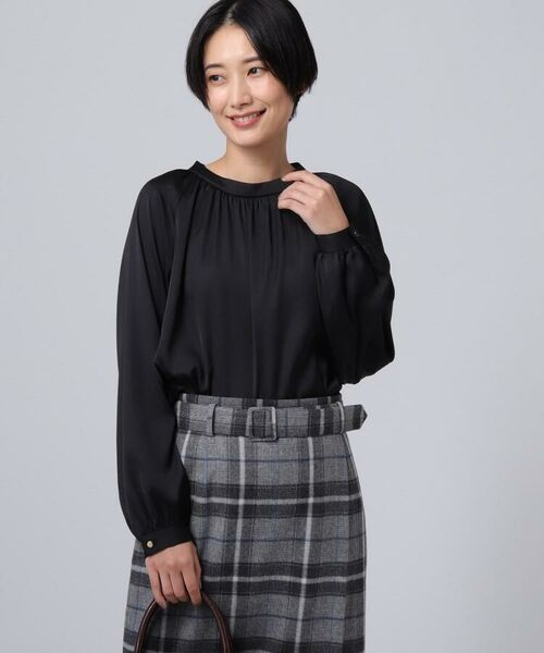 セール L 洗える ボトルネックブラウス シャツ ブラウス Untitled アンタイトル ファッション通販 タカシマヤファッションスクエア