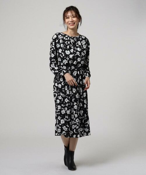 セール 洗える テネルフラワープリントワンピース ミニ丈 ひざ丈ワンピース Untitled アンタイトル ファッション通販 タカシマヤファッションスクエア