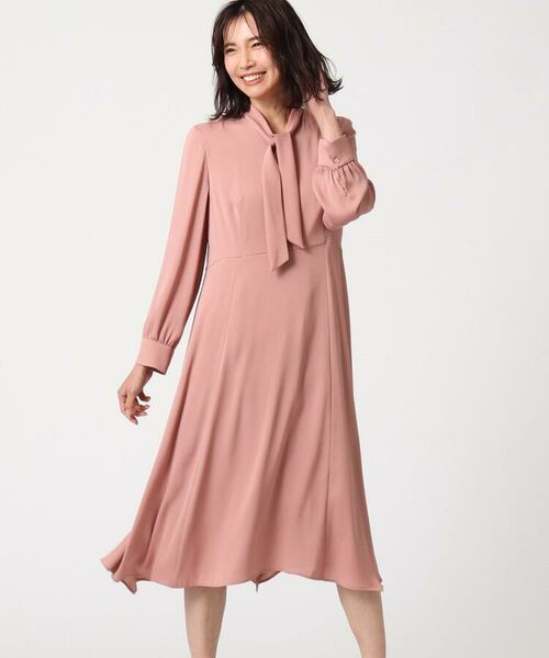 セール バックサテンジョーゼットワンピース ミニ丈 ひざ丈ワンピース Untitled アンタイトル ファッション通販 タカシマヤファッションスクエア