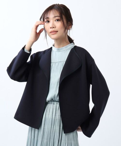 セール ｌ 洗える スムージークッションジャージ ノーカラージャケット ノーカラージャケット Untitled アンタイトル ファッション通販 タカシマヤファッションスクエア