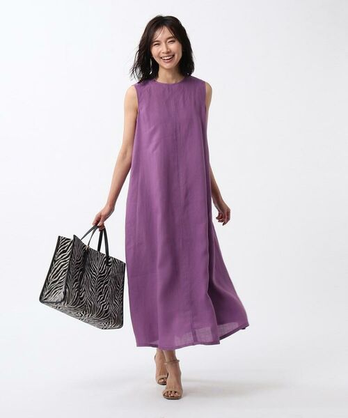 セール 洗える ふんわり 麻ロングワンピース ロング マキシ丈ワンピース Untitled アンタイトル ファッション通販 タカシマヤファッションスクエア