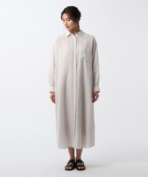セール 洗える ふんわり 麻シャツワンピース ミニ丈 ひざ丈ワンピース Untitled アンタイトル ファッション通販 タカシマヤファッションスクエア