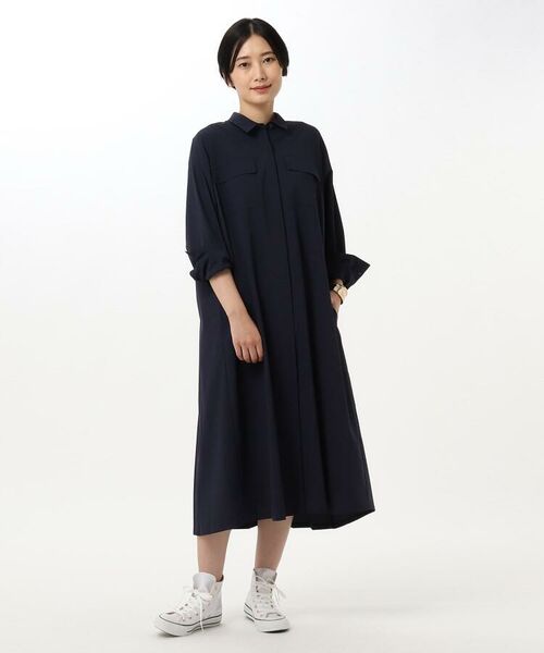 セール バックプリーツシャツワンピース ミニ丈 ひざ丈ワンピース Untitled アンタイトル ファッション通販 タカシマヤファッションスクエア