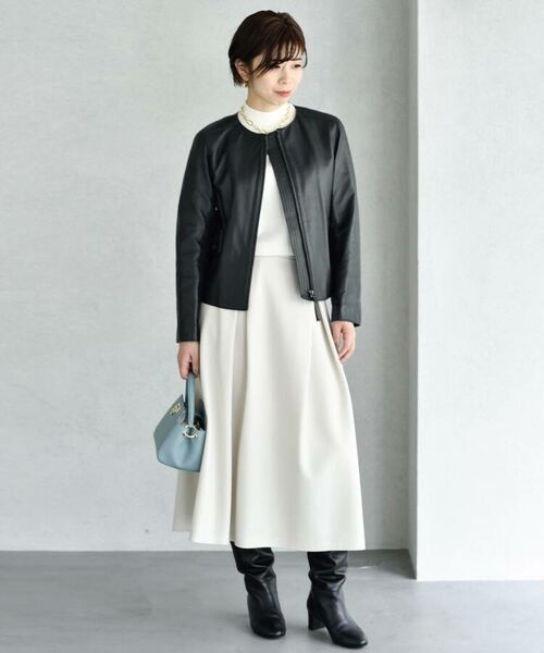 セール ノーカラーレザージャケット レザーブルゾン ジャケット Untitled アンタイトル ファッション通販 タカシマヤファッションスクエア