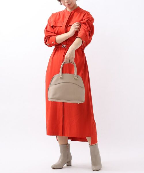 L バンドカラーシャツワンピース 洗える ロング マキシ丈ワンピース Untitled アンタイトル ファッション通販 タカシマヤファッションスクエア