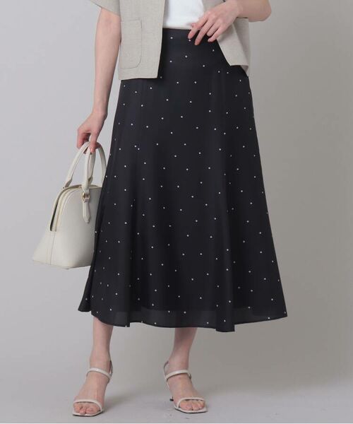 12月スーパーsale 15 Off レトロフラワードットプリントマーメイドスカート 洗える Aラインスカート