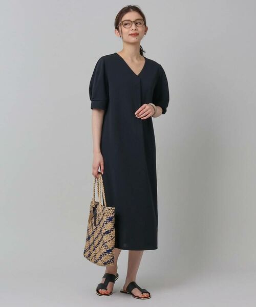 セール 通勤ワンピ カットジョーゼット ワンピース 洗える きれいめ ラクに着られる ミニ丈 ひざ丈ワンピース Untitled アンタイトル ファッション通販 タカシマヤファッションスクエア