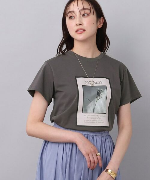 UNTITLED / アンタイトル Tシャツ | 【きれいめTシャツ／洗える】ニュアンスフォトTシャツ | 詳細21