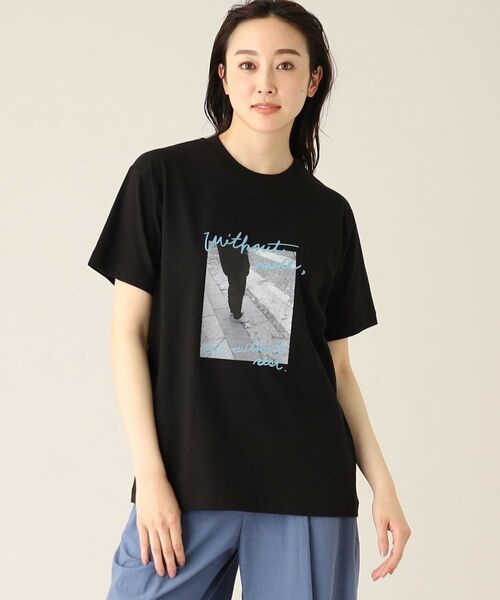 UNTITLED / アンタイトル Tシャツ | 【WORLD for the World】モノクロフォト＆カラーロゴTシャツ | 詳細12