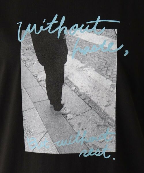 UNTITLED / アンタイトル Tシャツ | 【WORLD for the World】モノクロフォト＆カラーロゴTシャツ | 詳細8