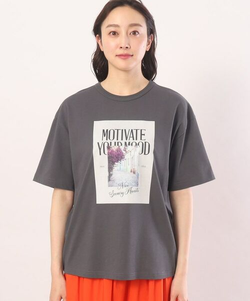 UNTITLED / アンタイトル Tシャツ | 【洗える】カジュアルフォトプリントTシャツ | 詳細2
