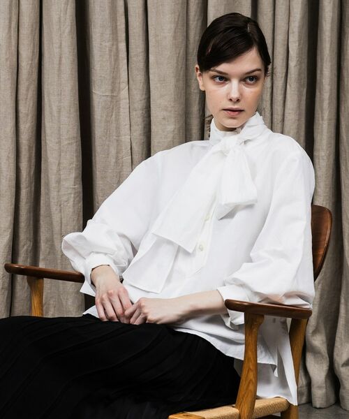 UNTITLED / アンタイトル シャツ・ブラウス | リッチクロスハイネックシャツ | 詳細3