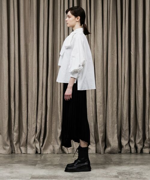 UNTITLED / アンタイトル シャツ・ブラウス | リッチクロスハイネックシャツ | 詳細6
