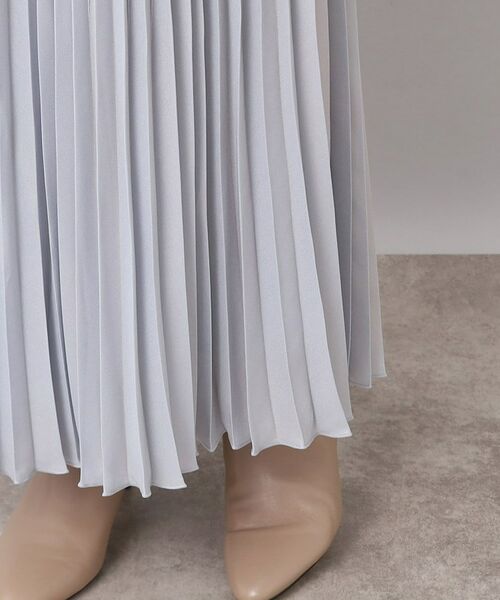 UNTITLED / アンタイトル ロング・マキシ丈スカート | 【春まで着られる】シャイニングクロス プリーツスカート | 詳細6