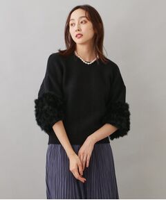 【TORRAZZO DONNA】前後2wayニット ラビットファートップス