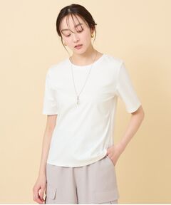 【接触冷感／抗菌防臭／洗える】アイスクリアコットン インナーTシャツ