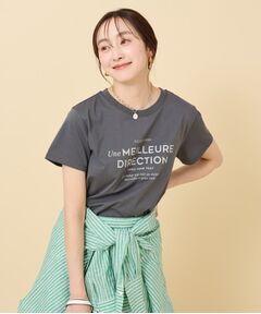 【上品カジュアル】ロゴTシャツ