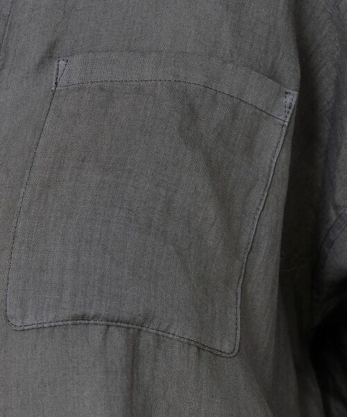 UNTITLED / アンタイトル シャツ・ブラウス | 【セットアップ可能／真夏も快適/麻100】ラミー ポケットデザインシャツ | 詳細18
