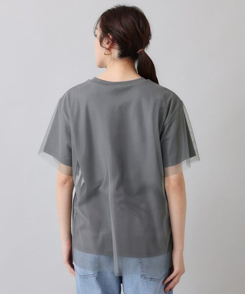 UNTITLED / アンタイトル Tシャツ | 【カジュアル／シアー】チュールロゴTシャツ | 詳細4
