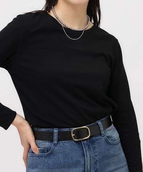 UNTITLED / アンタイトル ベルト・サスペンダー | 【古畑星夏さん着用/追加/本革/日本製】オーバルベルト30mm | 詳細14